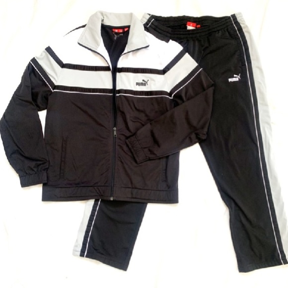 black and white puma sweatsuit